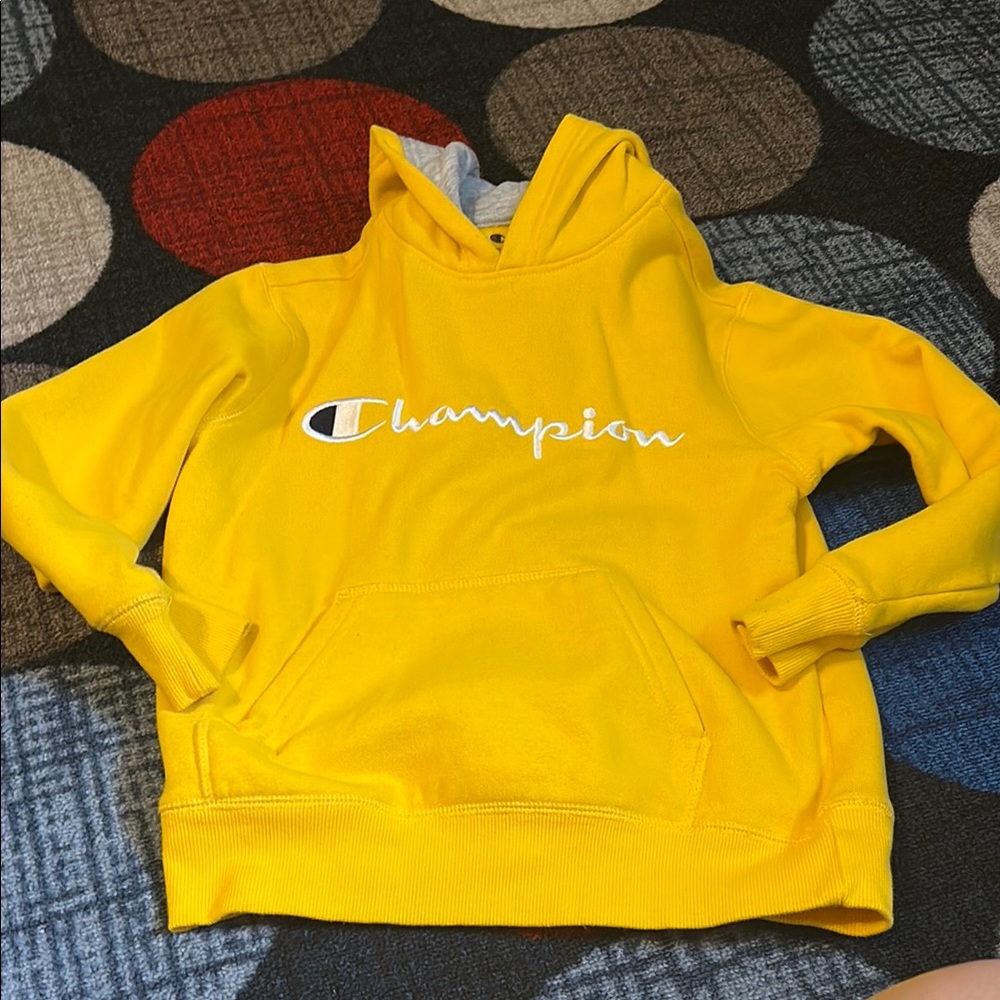 Champion Bright Yellow Pullover Hoodie